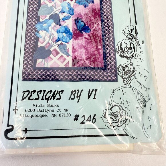 Morning Splendor Quilt Pattern Designs by Vi #246 Morning Glory Butterfly - Picture 3 of 5